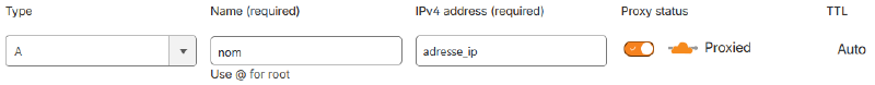 Enregistrement DNS